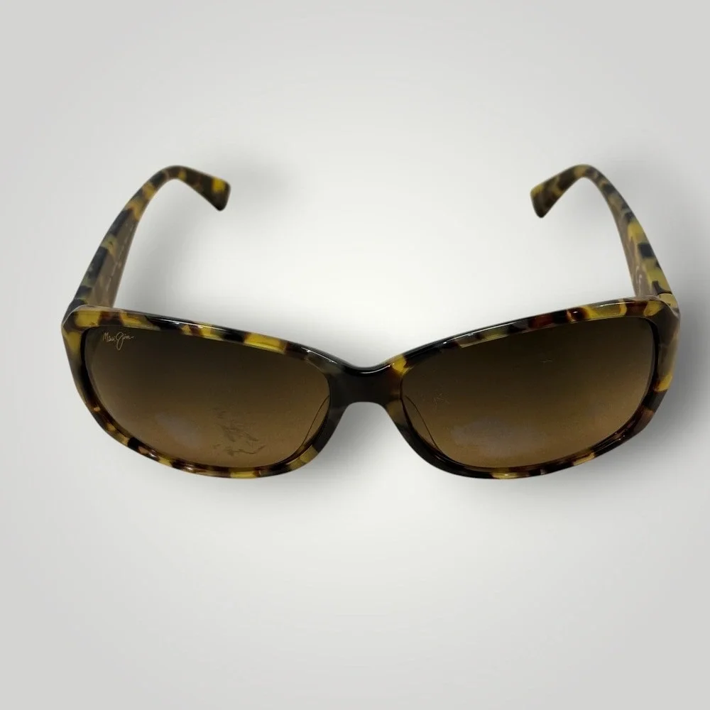 Maui Jim Nalani MJ295-10L Tortoise Polarized Rectangular Sunglasses Womens